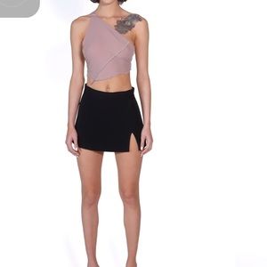 Empty micro skirt black